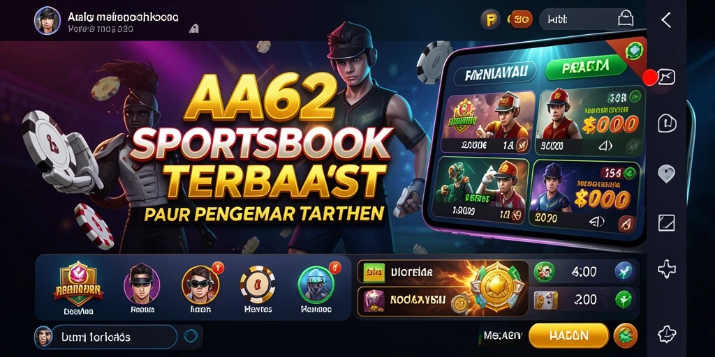 Tampilan gameplay <strong>AA62</strong> dengan berbagai pilihan taruhan olahraga.