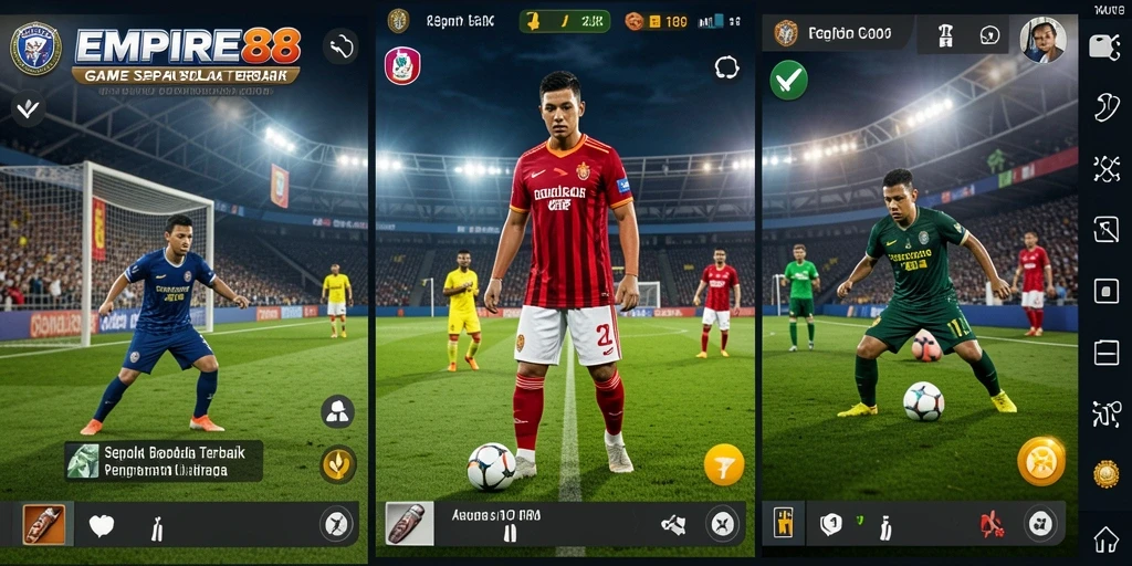 Screenshot EMPIRE88 menunjukkan aksi seru dalam pertandingan sepak bola.
