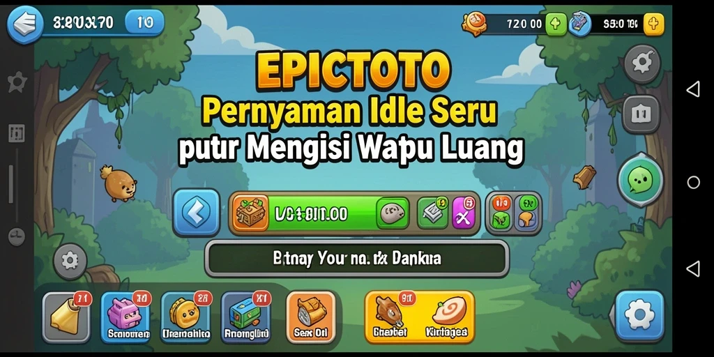 Screenshot EPICTOTO menampilkan gameplay Idle yang menarik dan interaktif.