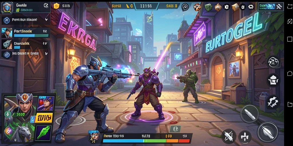 Tampilan gameplay seru dalam EUROTOGEL yang menampilkan strategis Tower Defense.