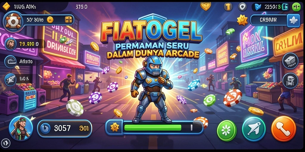 Tampilan gameplay seru dari FIATOGEL yang menggugah adrenalin pemain.