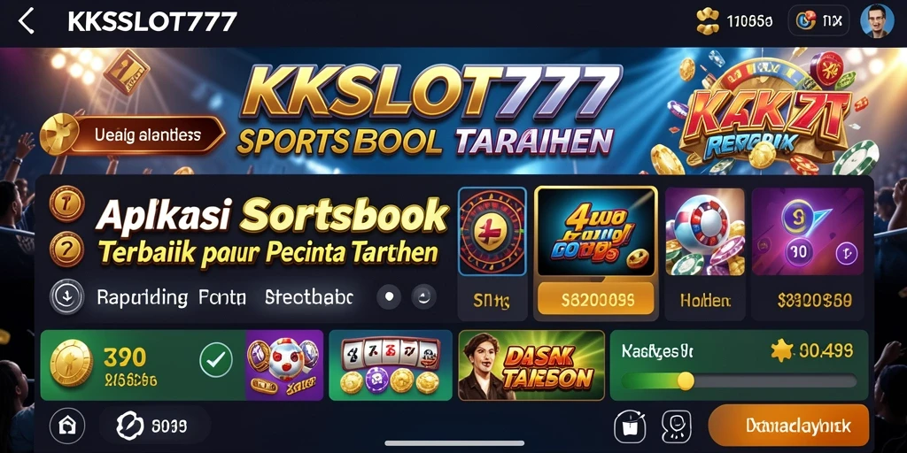 Screenshot KKSLOT777 menampilkan tampilan antarmuka taruhan yang menarik.