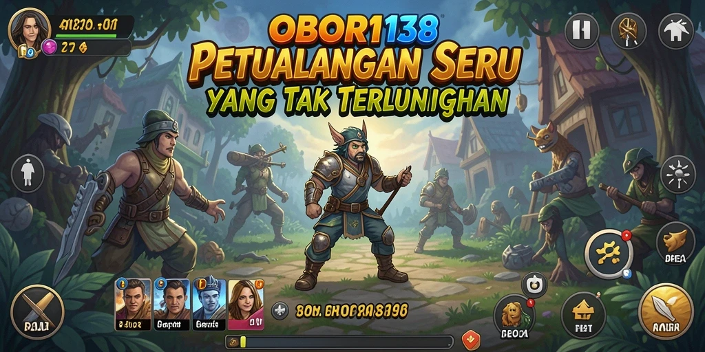 Screenshot utama OBOR138 menampilkan aksi gameplay yang mendebarkan.
