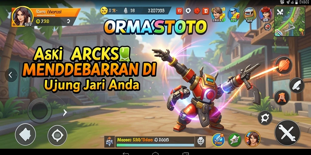 Screenshot menampilkan aksi mendebarkan dalam ORMASTOTO.