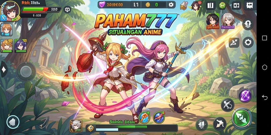 Tangkapan layar dari gameplay PAHAM777 yang penuh aksi dan warna.