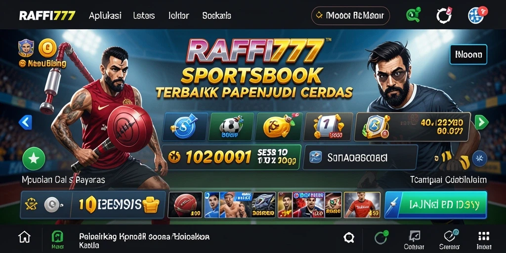 Tampilan gameplay menarik dari aplikasi Sportsbook RAFFI777.