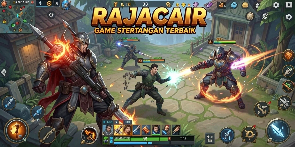 Screenshot gameplay RAJACAIR menampilkan strategi pertarungan yang mendalam.