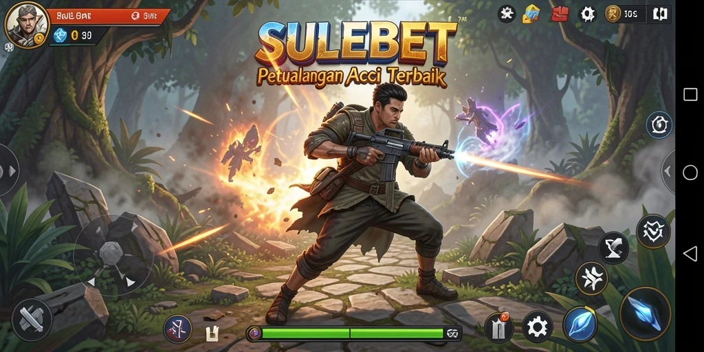 Screenshot gameplay SULEBET dengan aksi seru dan karakter menawan.