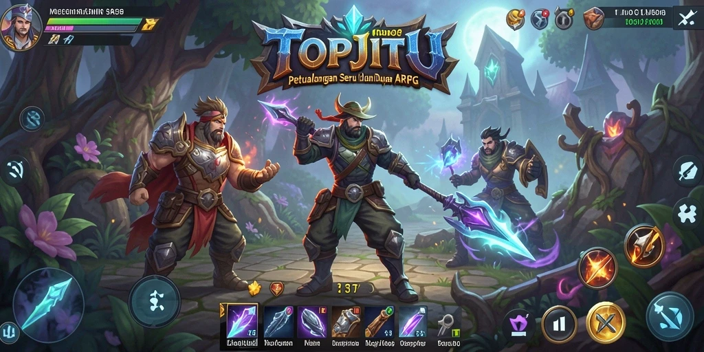 Tangkapan layar menunjukkan aksi pertarungan seru dalam permainan ARPG.